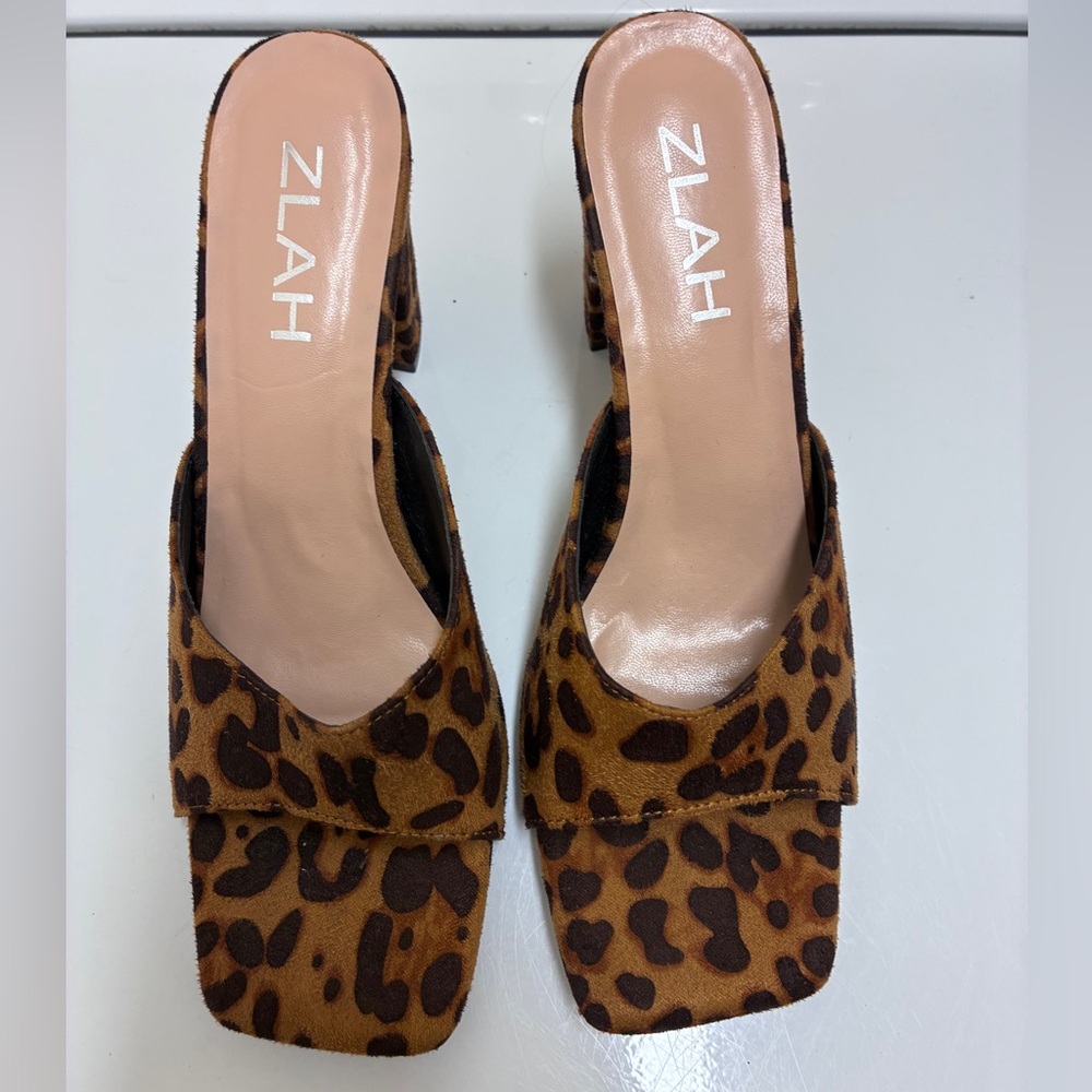 Leopard‎ Print Women's Mules
